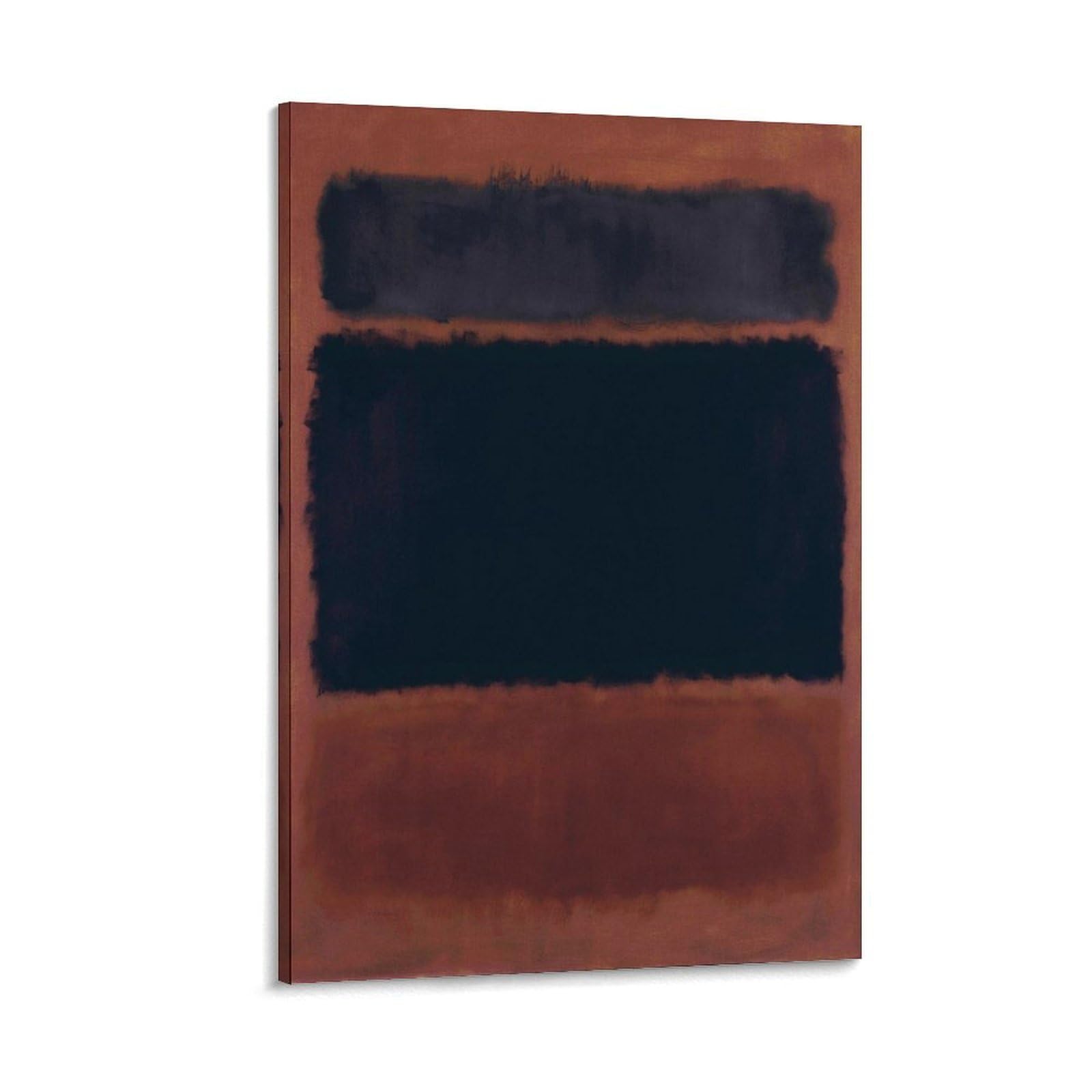 Untitled (Black in Deep Red) by Mark Posters Rothko Canvas Wall Art Print Poster For Home School Office Decor Framed 24x36inch