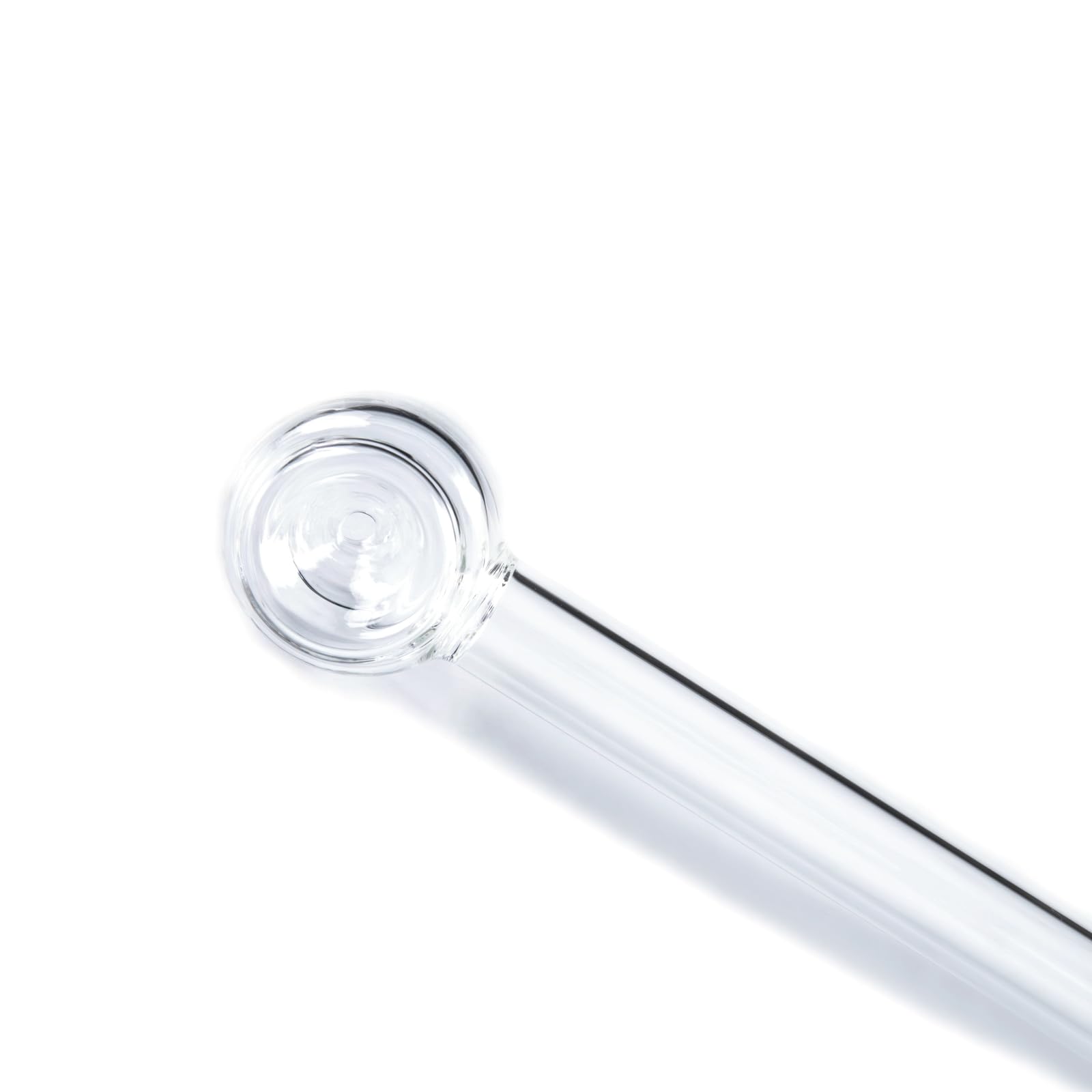 HIBRON Pipa de Vidrio para Fumar, Portátil, Fácil de Limpiar y Llevar, Ideal para una Experiencia de Fumado Relajada (Pequeño, 12)