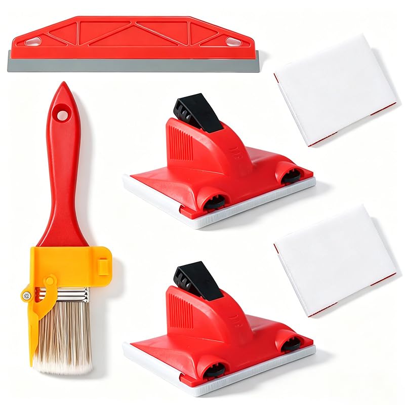 4 Pcs Paint Edger Tool Set with 2 Replacement Pads for Painting, Edging