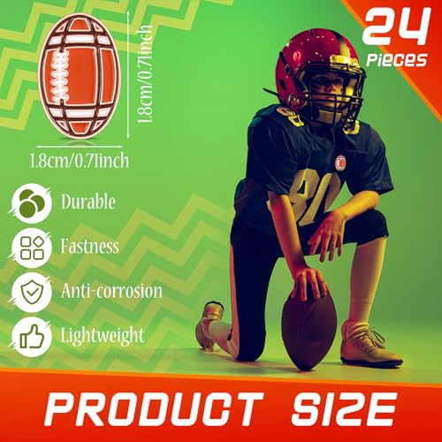 Yinkin 24 Pcs Sports Lapel Pin Ball Lover Pin Gift Round Metal Pin Hat Shirt Tie Brooches Charm Decoration2