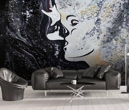 Fondo De Pantalla Panorámica Mural de pared de papel tapiz con ojos de graffiti 3D, 120 * 80 cm Art Decoración De Hogar para Salón,Dormitorio,Oficina,Pared de Fondo de Tv Etc