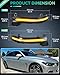 PWOBVZ Dynamic LED Side Mirror Sequential Turn Signal Lights for BMW 1 2 3 4 Series F30 F20 F21 F22 F32 F33 E84 X1 i3, Smoked Lens Side Marker Blinkers Mirror Light Indicator Lamp, Pack of 2
