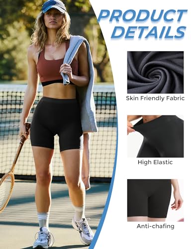 Seamless Slip Shorts for Under Dresses Anti Chafing Shorts Womens Bike Shorts for Yoga Workout2