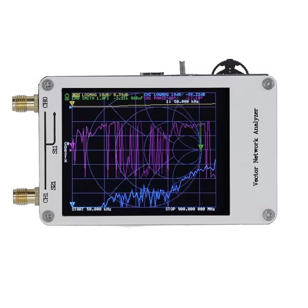 Vector Network Analyser 50K-900M Analizzatore di Antenna Tester per Cavi di Rete Strumenti di Rete da 2,8 Pollici Accessori di Ricambio