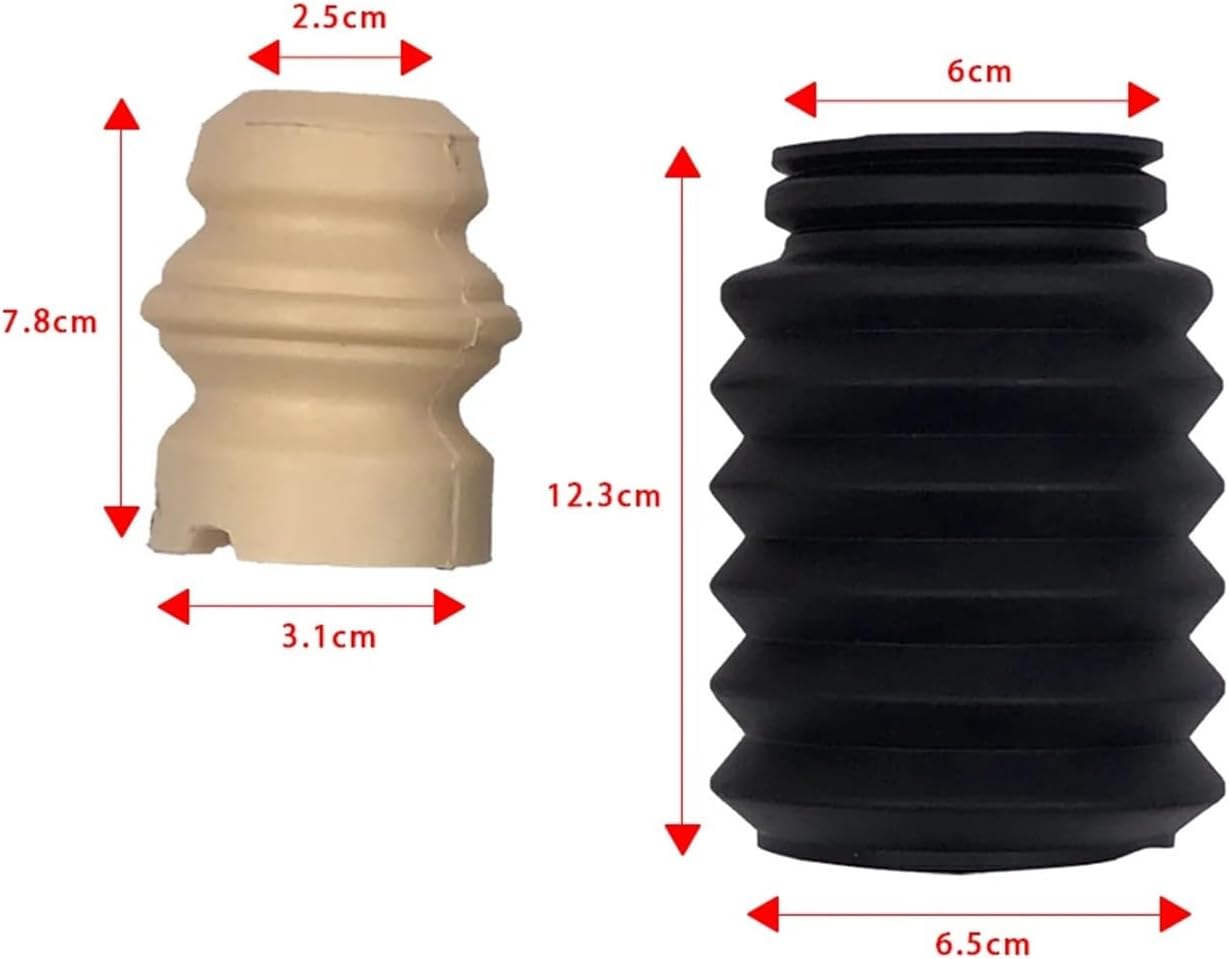 Cover Kit Compatible with BMW 320i 318i 325i 330i 335i 116i 118i 120i 130i E90 E84 E93 E87 Front Shock Absorber Buffer Rubber Boot Set(1 Set)