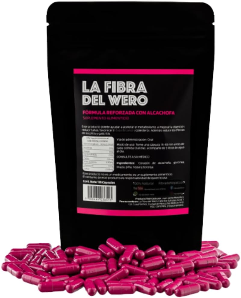 FIBRA DEL WERO | Cactus Fiber with Artichoke | 100% Natural Supplement | Package “Month and a Half”