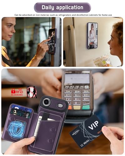 Funda magnética iPhone 17 Air antiarañazos con billetera segura 4