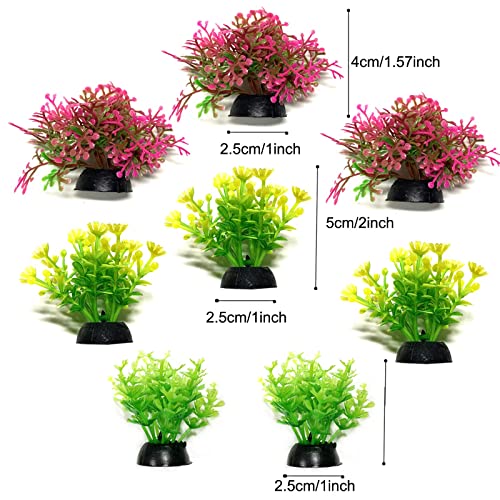 Pietypet 21 Pack Aquarium Plants Colorful Artificial Aquatic Plants Lifelike Decor Fish Tank Plants Aquarium Decorations For Household And Office Aquarium Simulation, Small To Large (4 To 30Cm) #TOP7
