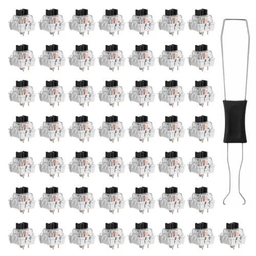 50 PCS Mechanical Keyboard Switches 3 Pin Black Clicky...