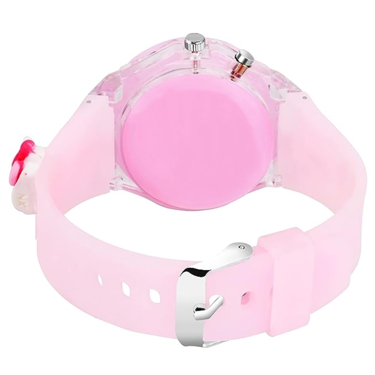 ON TIME OCTUS Kids Analouge Multi-Color Light Cute 3D Cartoon Character Girls Watch (Multicolour Dial & Pink Colored Strap) 1