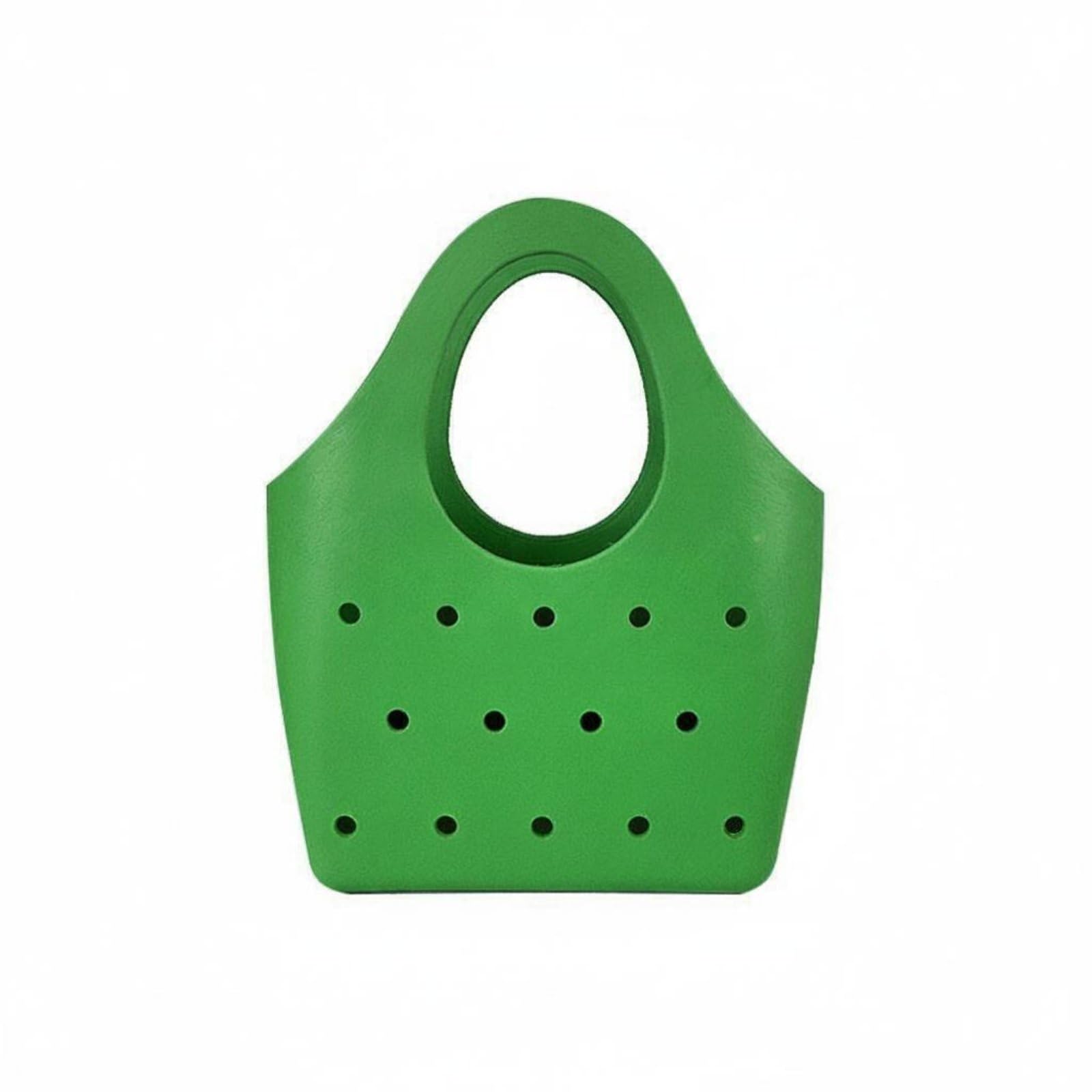 Ojiva® Lightweight Waterproof Beach Bag Easy to Clean Perforated Tote Bag Wet and Dry Separation Hole Design Handbag for Women, Pool, Gym, Shopping, Grass Green|Clothing, Shoes & Accessories-image-9