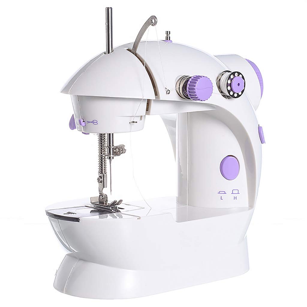 Machine à coudre pour débutants multifonction électrique et compacte blanche - 8