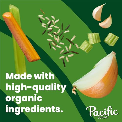 Image of Pacific Foods Organic Lightly Salted Chicken and Wild Rice Soup, 16.3 oz Can (Pack of 12)