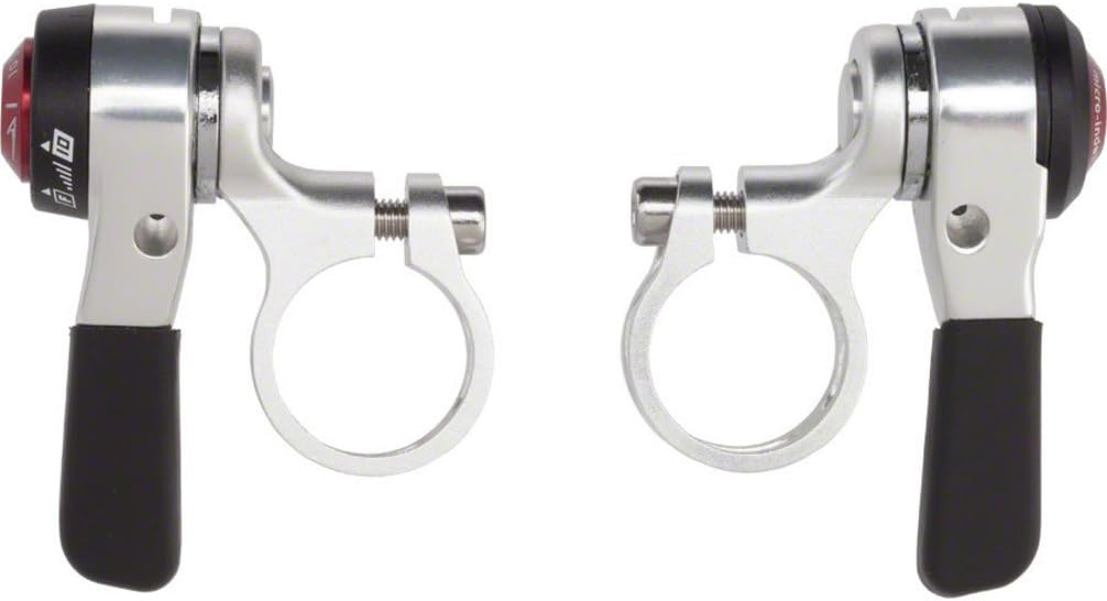 microSHIFT | Thumb Shifter Set | 10-Speed Road | Double/Triple | Shimano Compatible | Silver