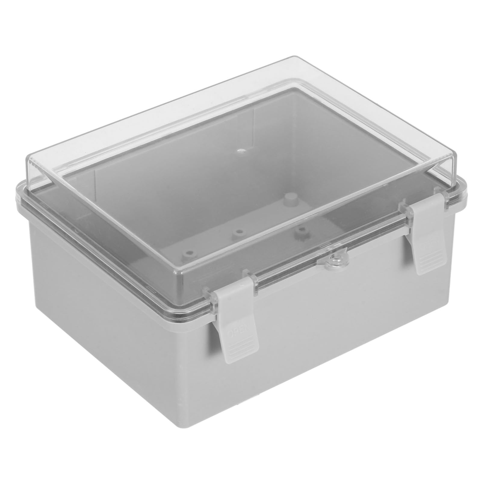 KOMBIUDA Scatola di Derivazione Elettrica di Sicurezza e Protezione in Plastica 220x170x110 Mm con Copertura Incernierata e Chiusura Sicura per Installazioni Esterne