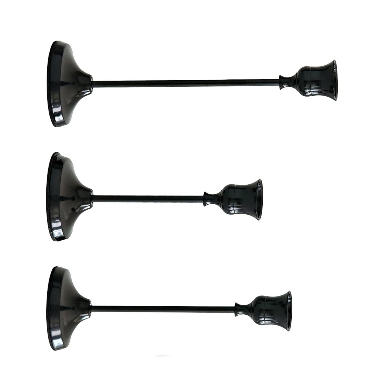 Nucelit 3PCS Rust-Resistant Metal Stands Featuring Varying Heights for Flexible Decoration Electroplated Holders