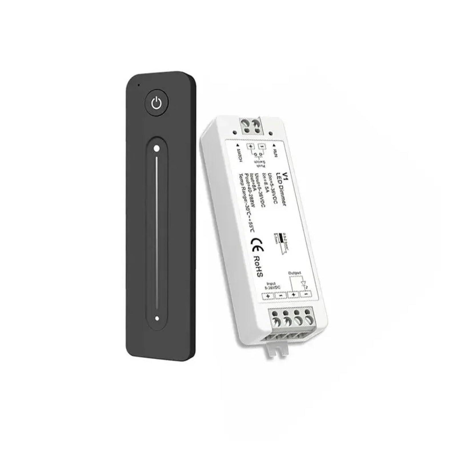 DC12V 24V 36V LED Dimmer PWM 2,4G Helligkeit Einstellung Touch Fernbedienung Schalter Monochrome LED Licht V1(1-Zone TW1-B)