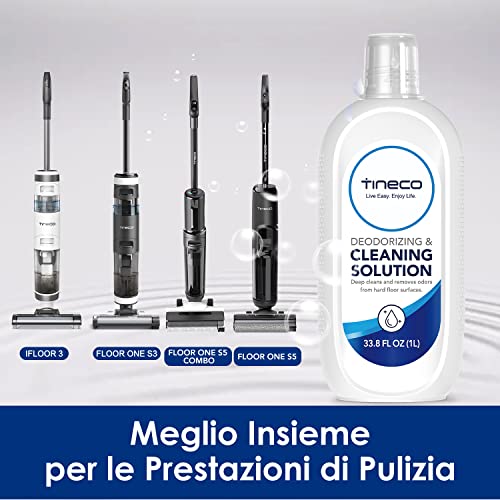 Tineco Lavapavimenti Detergente per Pavimenti Multisuperficie, per Floor One S3, iFloor 3, Floor One S5 & S5 Pro2, Floor One S5 Combo & S5 Combo Power Kit, Floor One S7 PRO (1 x 1000ml)