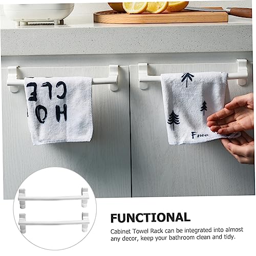 Yardenfun 147I120CYX124H811G2 2Pcs Over Door Rack Over The Cabinet Rack Towel Holder Towel Hanger Over Cabinet Rack No Drill Towel Bar Cabinet Rack thumb #4