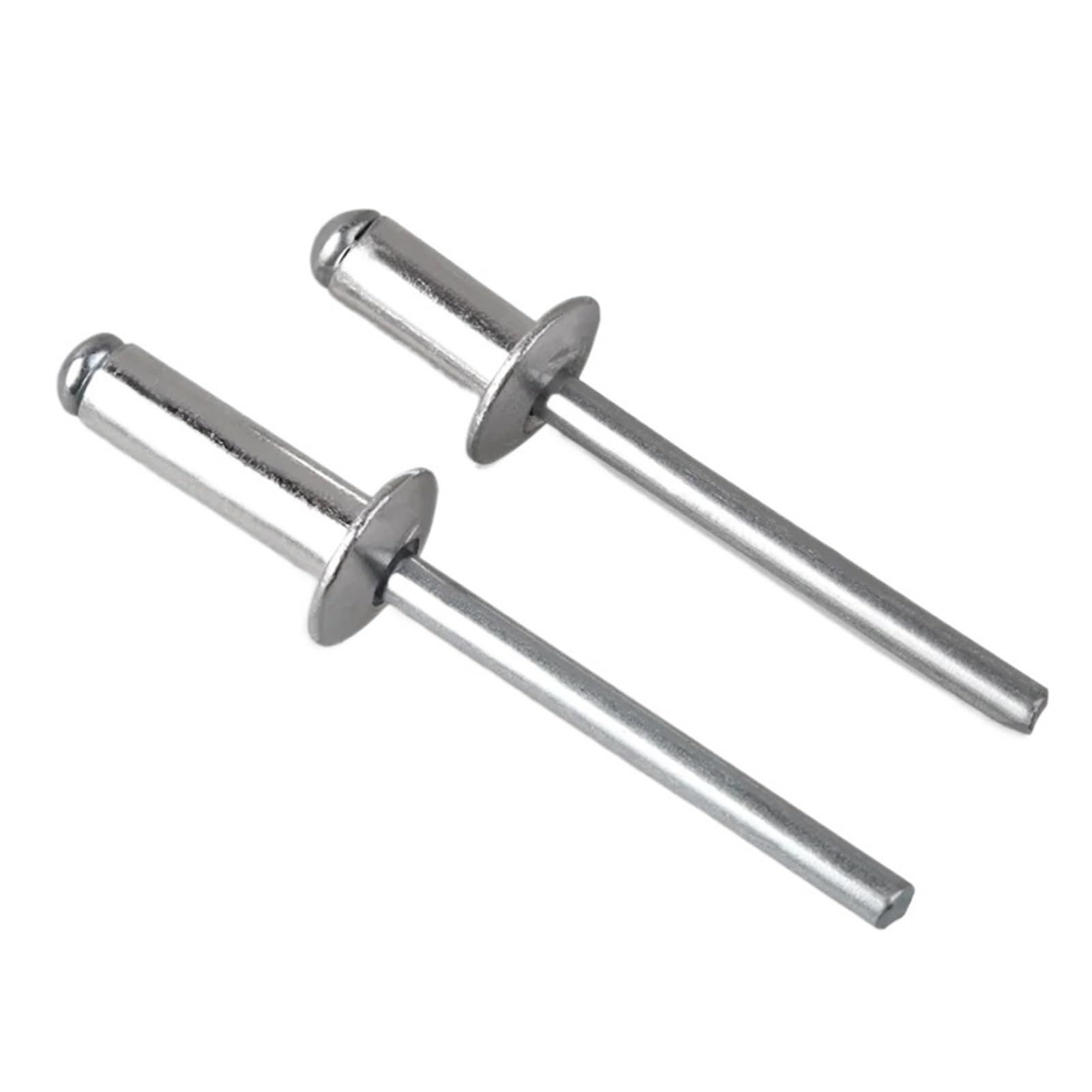 Rivetti ciechi, Rivetto cieco in alluminio Testa tonda Tirare M2.4 .8 M3 .6 M4 Ancoraggio a cupola Gambo in acciaio Mandrino Scarico(12mm,M3 (100Pcs))