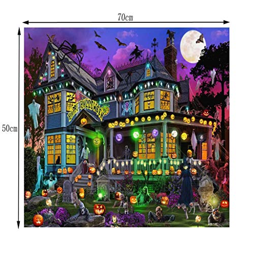 1000 Piece Puzzle for Adults Kids Halloween Christmas Santa Claus Dog Pumpkin Lantern Dinosaur Jigsaw Puzzles 29.5x19.29inch - Thumbnail 2