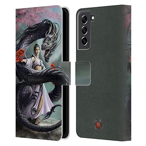 Carcasa tipo libro Samsung Galaxy S21 FE 5G Anne Stokes cuero con tarjetero gótico