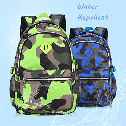 Image of Ladyzone Camo School Backpack Lunch Box Set Lightweight Schoolbag Travel Camp Outdoor Daypack