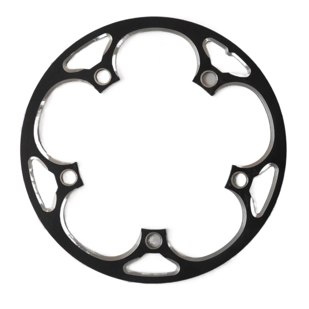 Protège-plateau Vélo 130BCD – Alliage Alu, Pour Dents 50T-60T, Léger 105g, Noir/rouge/bleu, Sécurité Renforcée