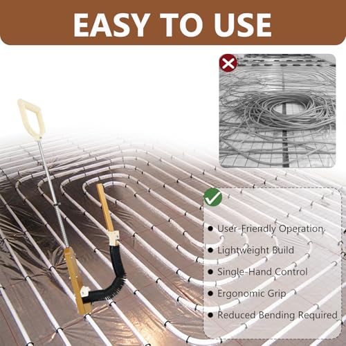 PEX Pipe Stapler with 1650 Pcs Foamboard Staples(Black), Stand Up Foamboard Staple Gun with 1-1/2″Staples,Pex Foam Stapler Kit for 1"-2" Foamboard by Lealan - Image 6