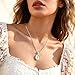 FLHEART St Jude Pendant Necklace for Women, 14K Gold Plated Cubic Zirconia St Jude Charm Patron Saint Amulet Medal, Religious Jewelry Catholic Gifts Confirmation/Happy Easter/Baptism/First Communion