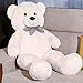 Price comparison product image FSN Giant Teddy Bear 100cm/ 39inch Plush Toy Stuffed Animals Great Surprise Birthday for Girlfriend Kids Children (White)