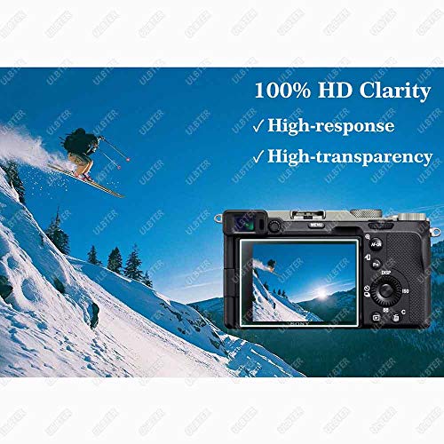 ULBTER Protector Pantalla para Sony a7C A7S III 【No para A7C II A7CR】y Réflex Digitales [2+ 3 Unidades], Vidrio Templado para Sony Alpha 7C 7S III 0,3 mm Dureza 9H - imagen 5