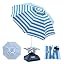 Blue Striped Cup Holder