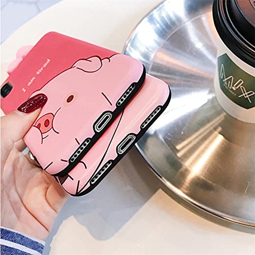 Unnfiko Piglet Phone Case Compatible With Iphone 6/ Iphone 6S, Cute 3D Cartoon Animal Soft Silicone Protective Case For Girls Women (Tired Pig, Iphone 6 / 6S) #TOP3