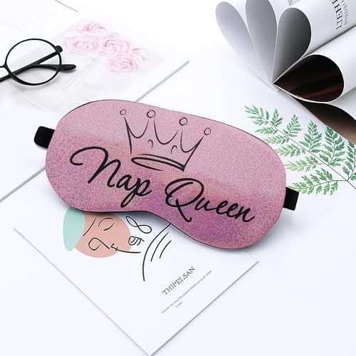 Image of Jenna Gel Sleeping Eye Shade Mask Cover For Insomnia, Meditation, Puffy Eyes And Dark Circles (NapQueen Pink Gel)