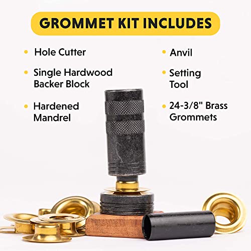 General Tools 71262 Grommet Kit With 24 Rustproof Solid Brass Grommets thumb #3