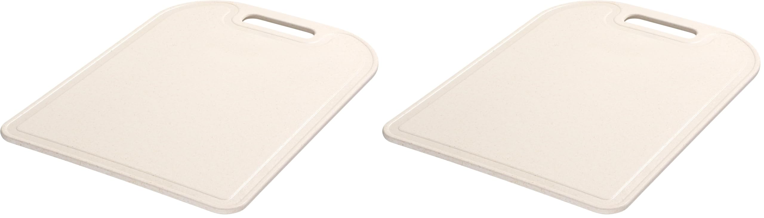 GastroMax Tabla de cortar 35 x 25 cm BIO | Beige | Tabla de cortar de plástico con mango | Cortar verduras, frutas, carne y queso | Apto para alimentos | Uso en cocina | L1 x W35 x H25 cm