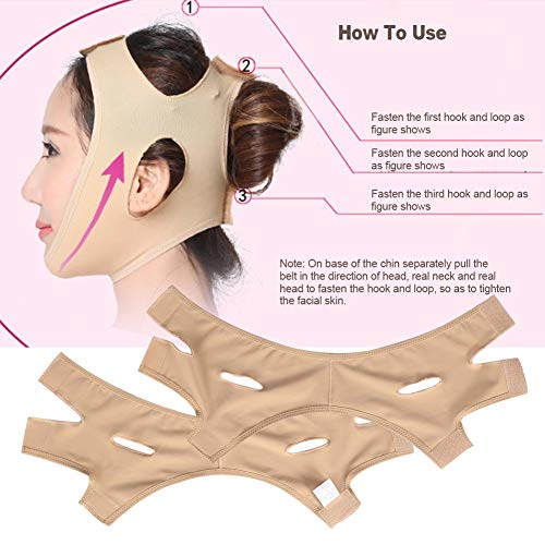 Gesicht Abnehmen Maske, Schönheits-Hals-Masken-Gesicht heben dünne Form-Gesichtslinie ab Reduzieren Doppelkinn-Verband-Klage für Frau und Mann(XL)