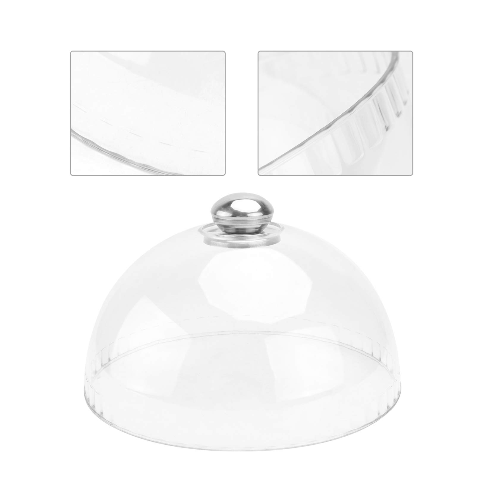 Hemoton Campana de cristal para tartas, campana para tartas, pajarera, tartas, cupcakes, cubierta para alimentos, cubierta para tartas, para casa, fiesta, picnic