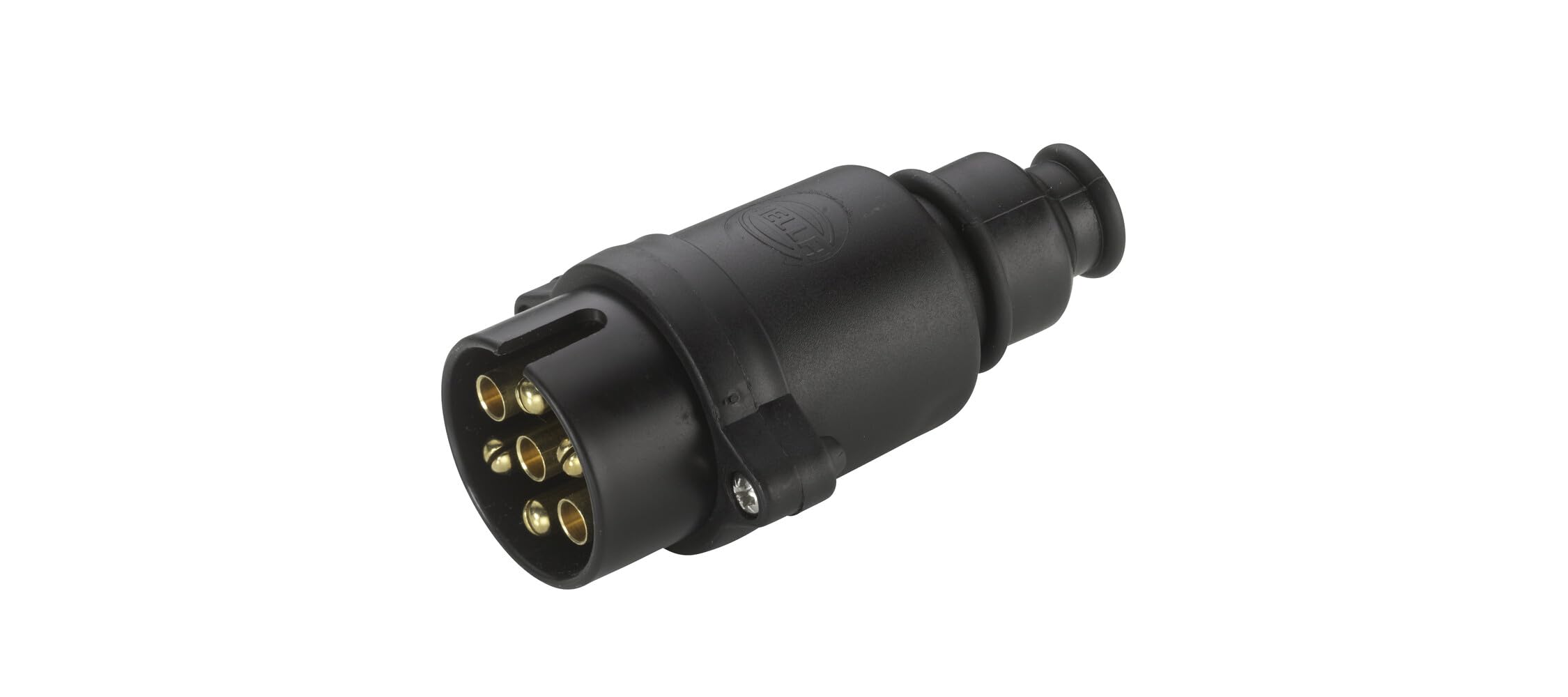 HELLA 8JA 001 930-001 Stecker - 7-polig - Stecker: Schraubkontakt - schwarz