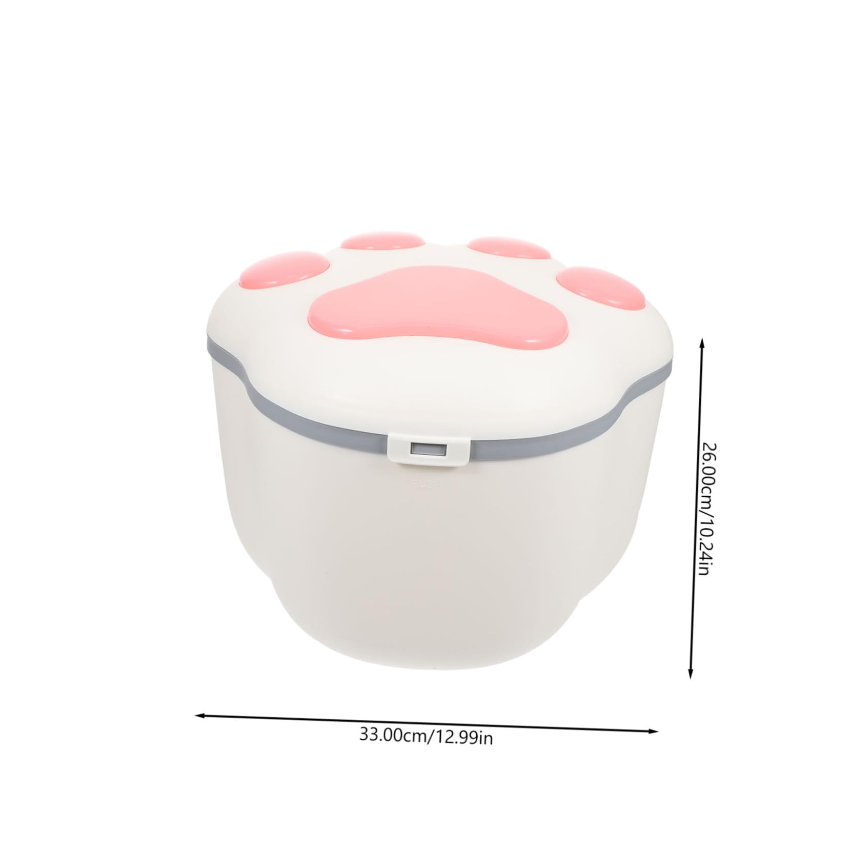 balacoo Pet-friendly Storage Large Capacity Grain Barrel Design Airtight Pet Food Bucket for Cats Dogs