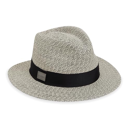 CARKELLA Newhall Fedora Hat (Mixed Black, Medium)...