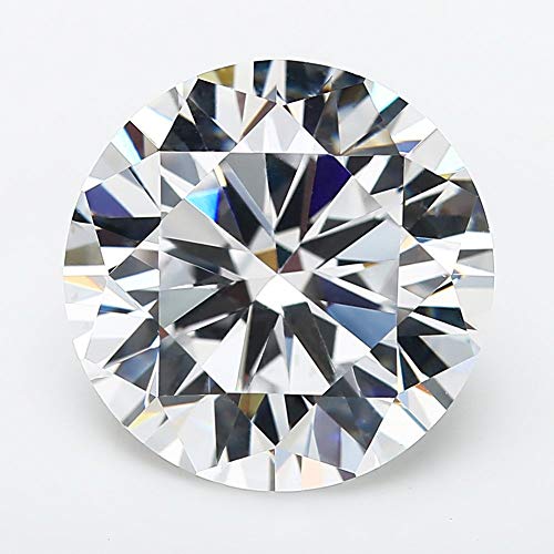 25Pcs 10.0Mm 5A Round Machine Cut White Loose Cubic Zirconia Stone Cz Stones #TOP1