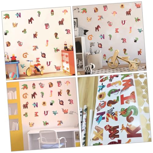 Vinilos Decorativos de Alfabeto Animal UPKOCH 26 Piezas miniatura 5
