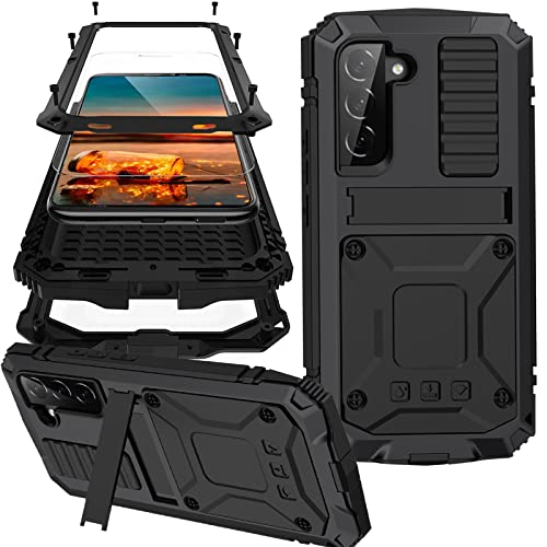 Coque Samsung S23 en aluminium militaire NINKI antichoc avec béquille