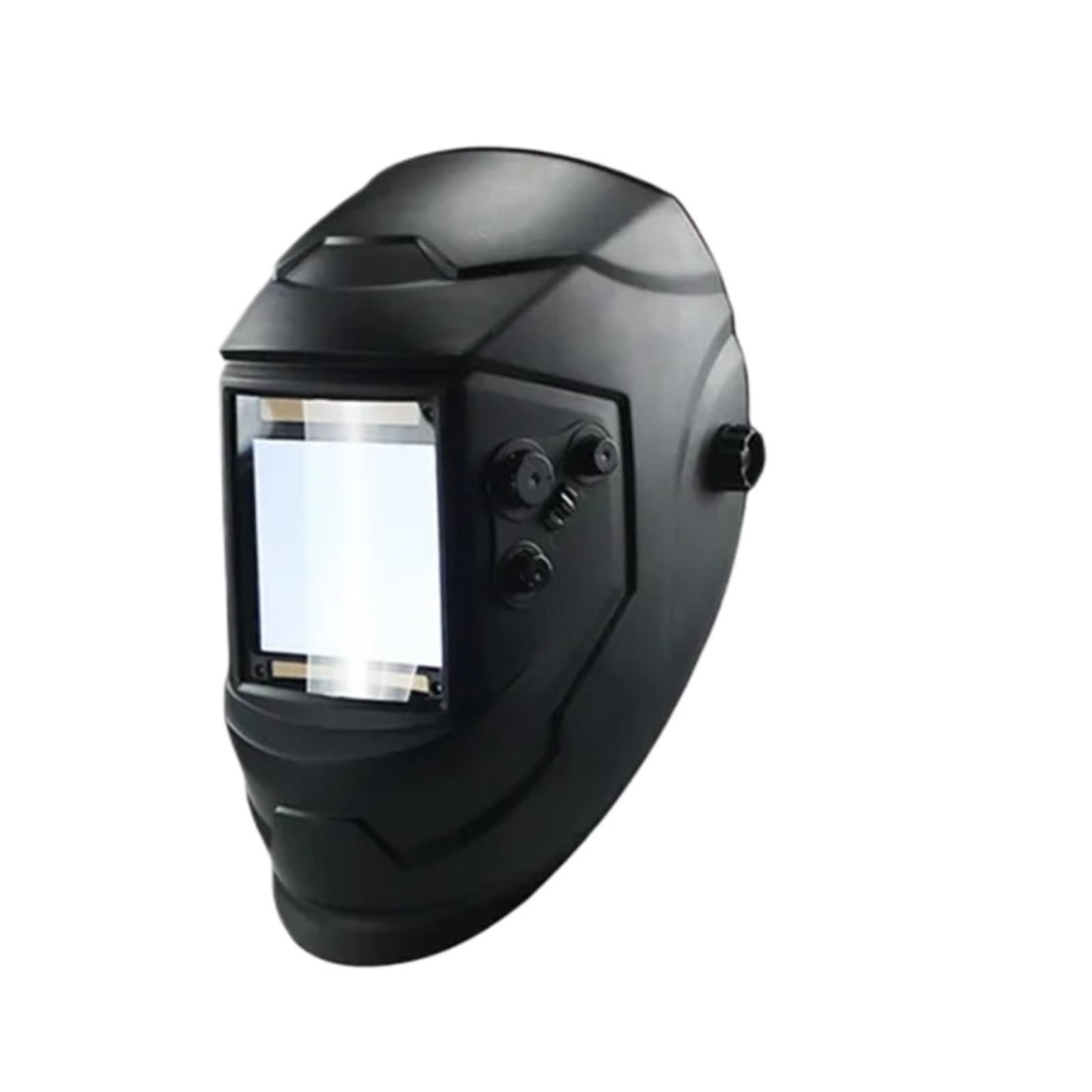 Maschera Saldatura Leggera, Maschera protettiva for saldatura solare con oscuramento automatico DIN5-DIN13, 4 sensori, regolabile esternamente, finestra grande 100 mm x 93,0(True color set)