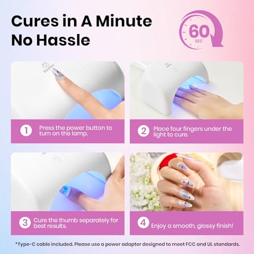 Image of Beetles Gel Nail Polish Kit with UV Light - 31Pcs Nail Polish Set Popular Color Gel with Base and Matte&Glossy Top Coat Soak Off All Season DIY Manicure Kit Art Gifts for Women