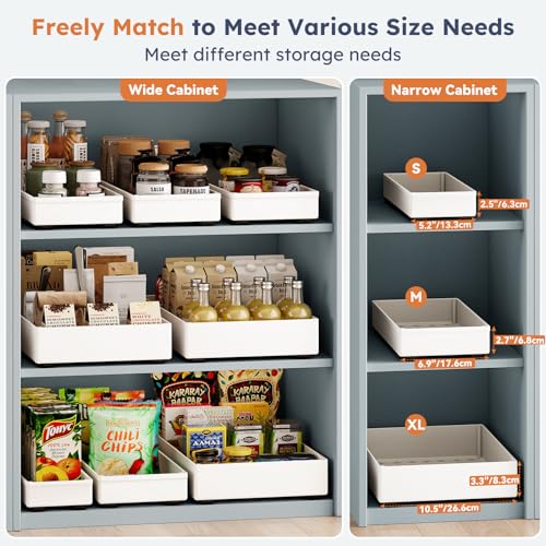 SOLEDI 3-Pack Pull-Out Cabinet Organisers