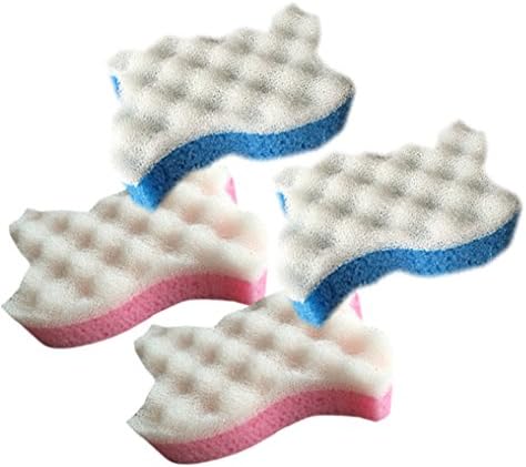 Exfoliating Bath Sponges (2 Blue 2 Pink Spongeeze)