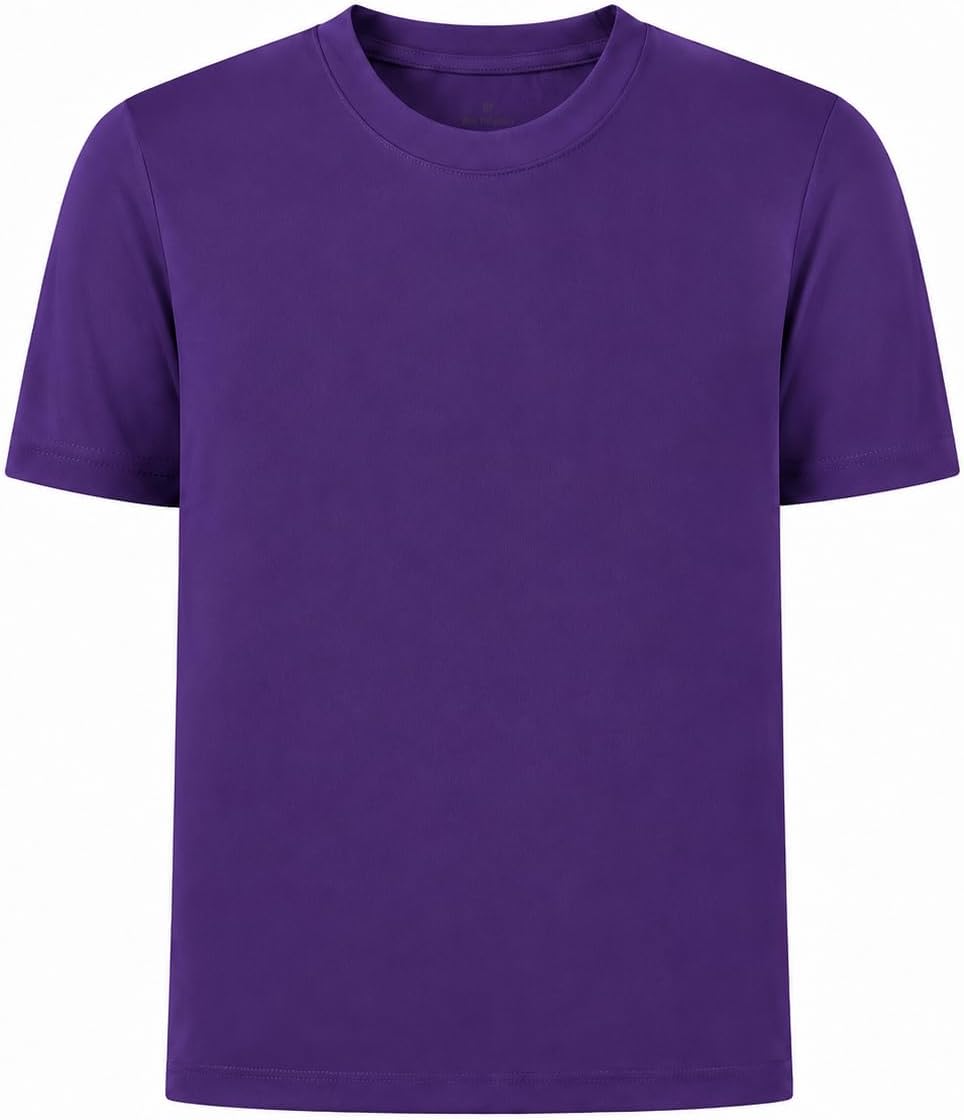 Kids Neon Shirt UPF 50+ Dry Fit Short Sleeve Rash Guard Athletic T-Shirt